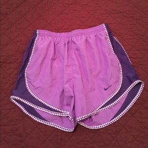 purple nike dri-fit shorts